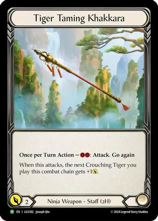 Tiger Taming Khakkara - LGS302 (LGS302) - Flesh and Blood: Promo Cards Cold Foil