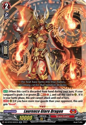 Laurence Glare Dragon (DZ-BT03/022EN) - DZ-BT03: Dimensional Transcendence