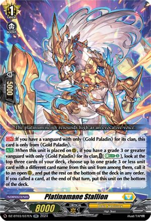 Platinamane Stallion (DZ-BT03/037EN) - DZ-BT03: Dimensional Transcendence