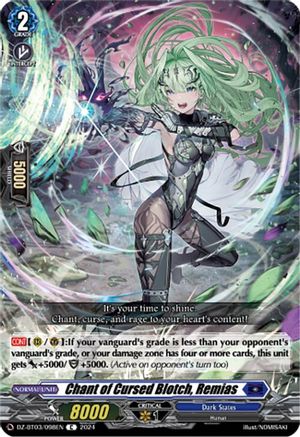 Chant of Cursed Blotch, Remias (DZ-BT03/098EN) - DZ-BT03: Dimensional Transcendence