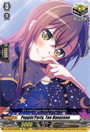 Poppin'Party, Tae Hanazono (EX) (DZ-BT03/EX02EN) - DZ-BT03: Dimensional Transcendence