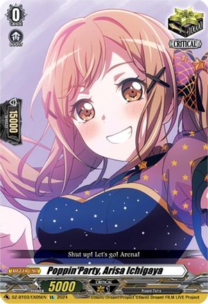 Poppin'Party, Arisa Ichigaya (EX) (DZ-BT03/EX05EN) - DZ-BT03: Dimensional Transcendence
