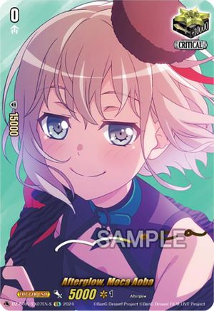 Afterglow, Moca Aoba (EX) (Foil) (DZ-BT03/EX07EN-S) - DZ-BT03: Dimensional Transcendence