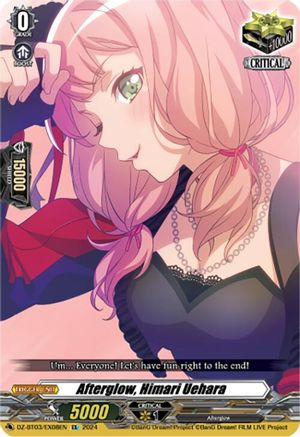 Afterglow, Himari Uehara (EX) (DZ-BT03/EX08EN) - DZ-BT03: Dimensional Transcendence