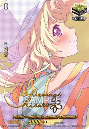Pastel*Palettes, Chisato Shirasagi (EX) (Foil) (DZ-BT03/EX13EN-S) - DZ-BT03: Dimensional Transcendence