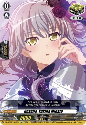Roselia, Yukina Minato (EX) (DZ-BT03/EX16EN) - DZ-BT03: Dimensional Transcendence