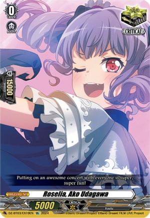 Roselia, Ako Udagawa (EX) (DZ-BT03/EX19EN) - DZ-BT03: Dimensional Transcendence