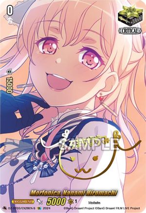 Morfonica, Nanami Hiromachi (EX) (Foil) (DZ-BT03/EX28EN-S) - DZ-BT03: Dimensional Transcendence