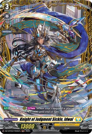 Knight of Judgment Sickle, Idwal (FR) (DZ-BT03/FR35EN) - DZ-BT03: Dimensional Transcendence