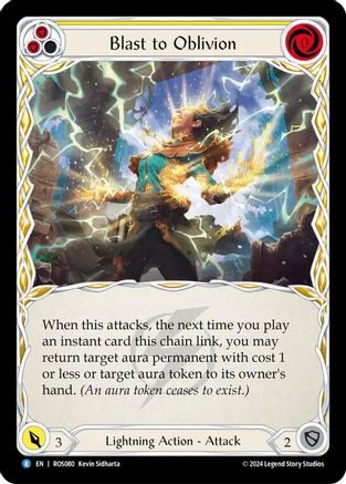 Blast to Oblivion (Yellow) (ROS080) - Rosetta Rainbow Foil