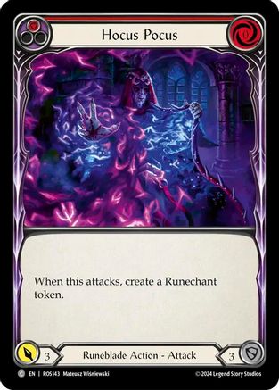 Hocus Pocus (Red) (ROS143) - Rosetta Rainbow Foil
