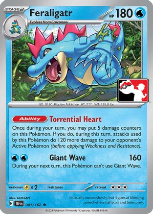 Feraligatr 041/162 Prize Pack Series Cards - Rare