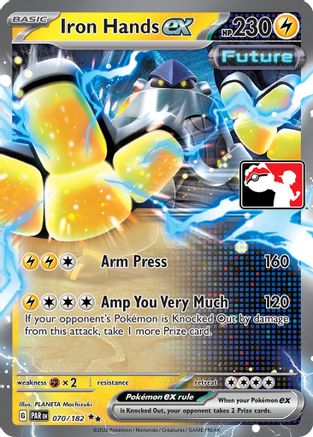 Iron Hands ex 070/182 - Holofoil Prize Pack Series Cards - Double Rare
