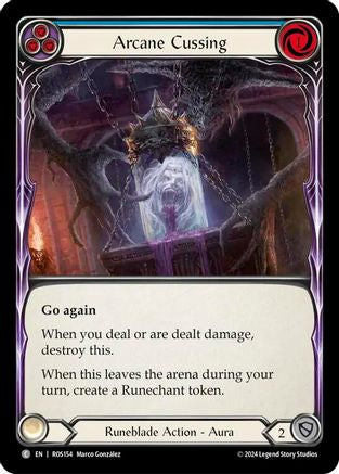Arcane Cussing (Blue) (ROS154) - Rosetta Rainbow Foil
