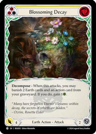 Blossoming Decay (Yellow) (ROS050) - Rosetta Rainbow Foil