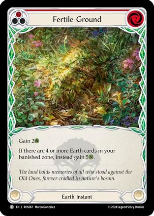 Fertile Ground (Red) (ROS067) - Rosetta Rainbow Foil