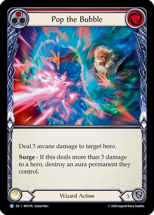 Pop the Bubble (Red) (ROS176) - Rosetta Rainbow Foil
