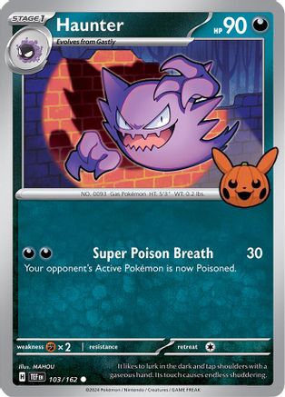 Haunter 103/162 Trick or Trade BOOster Bundle 2024 - Common