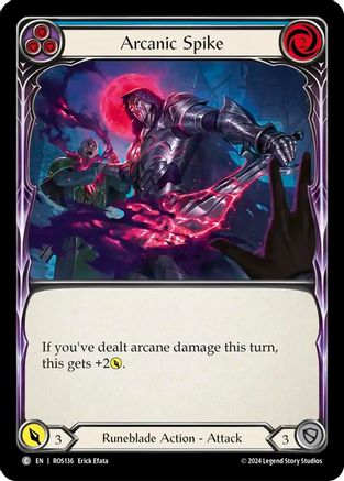 Arcanic Spike (Blue) (ROS136) - Rosetta Rainbow Foil