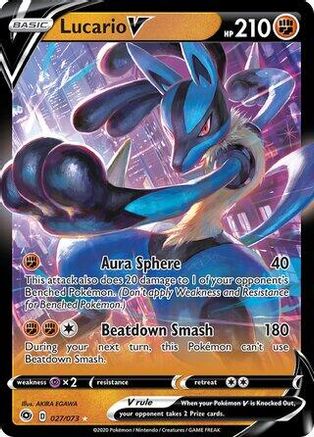 Lucario V 027/073 Deck Exclusives - Promo