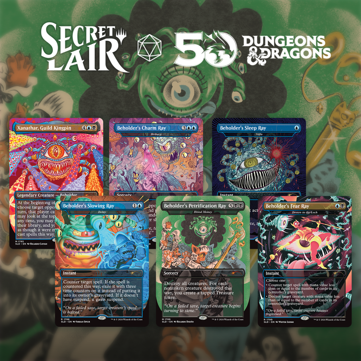 Secret Lair: Drop Series - Secret Lair x Dungeons & Dragons: Death is in the Eyes of the Beholder I (Rainbow Foil Edition)