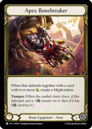 Apex Bonebreaker - FAB179 (FAB179) - Flesh and Blood: Promo Cards Cold Foil