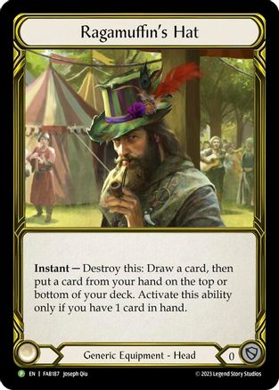 Ragamuffin's Hat - FAB187 (FAB187) - Flesh and Blood: Promo Cards Cold Foil