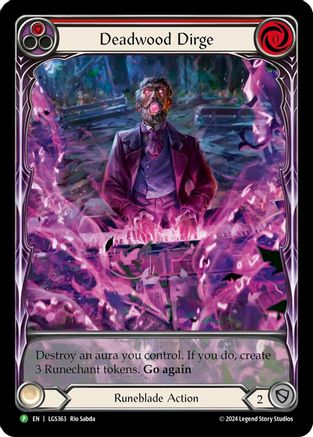Deadwood Dirge (Red) (Extended Art) - LGS363 (LGS363) - Flesh and Blood: Promo Cards Rainbow Foil
