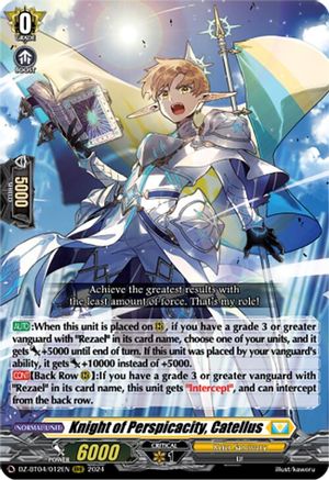 Knight of Perspicacity, Catellus (DZ-BT04/012EN) - DZ-BT04: Destined Showdown