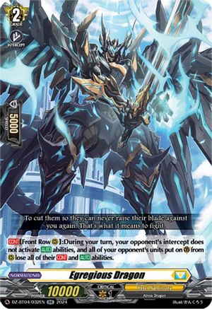 Egregious Dragon (DZ-BT04/032EN) - DZ-BT04: Destined Showdown