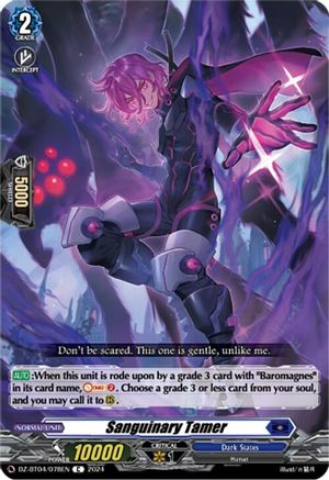 Sanguinary Tamer (DZ-BT04/078EN) - DZ-BT04: Destined Showdown