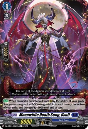 Moonwhite Death Song, Uvall (DZ-BT04/082EN) - DZ-BT04: Destined Showdown