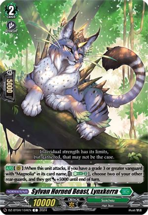 Sylvan Horned Beast, Lynxkerra (DZ-BT04/104EN) - DZ-BT04: Destined Showdown