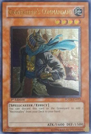 Gravekeeper's Commandant (UTR) (FOTB-EN015) - Force of the Breaker 1st Edition