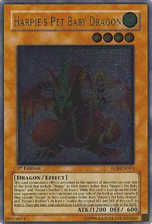 Harpie's Pet Baby Dragon (UTR) (EOJ-EN013) - Enemy of Justice Unlimited
