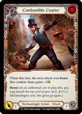 Combustible Courier (Blue) (1HD022) - Historic Pack 1 Blitz Deck: Dash