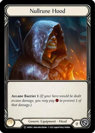 Nullrune Hood (1HR003) - Historic Pack 1 Blitz Deck: Rhinar