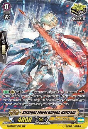 Straight Jewel Knight, Bartram (BCS2425/VGP01) - Bushiroad Event Cards