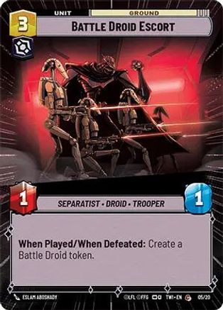 Battle Droid Escort (Hyperspace) (05/10) - Twilight of the Republic Weekly Play Promos Foil