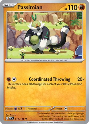 Passimian 111/191 - Reverse Holofoil SV08 Surging Sparks - Uncommon