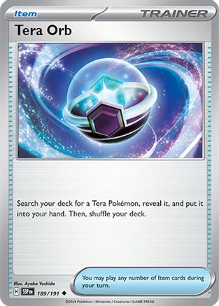 Tera Orb 189/191 SV08 Surging Sparks - Uncommon