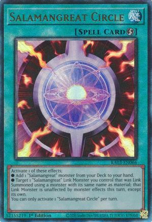 Salamangreat Circle (PUR) (RA03-EN066) - Quarter Century Bonanza 1st Edition