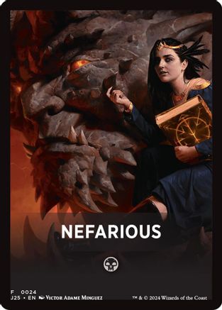 Nefarious Theme Card (J25-024) - Foundations Jumpstart