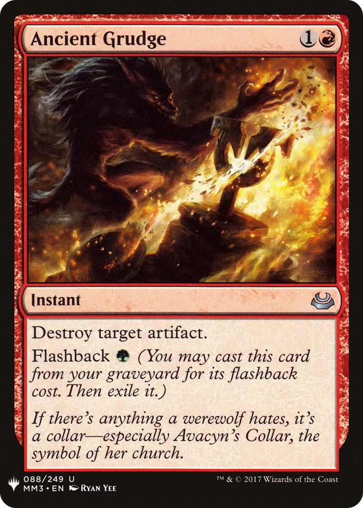 Ancient Grudge (LIST-MM3-88) - The List