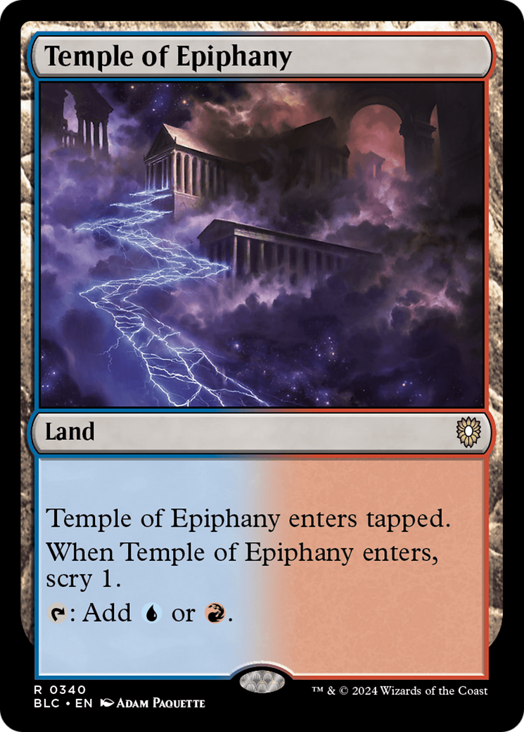 Temple of Epiphany (BLC-340) - Bloomburrow Commander