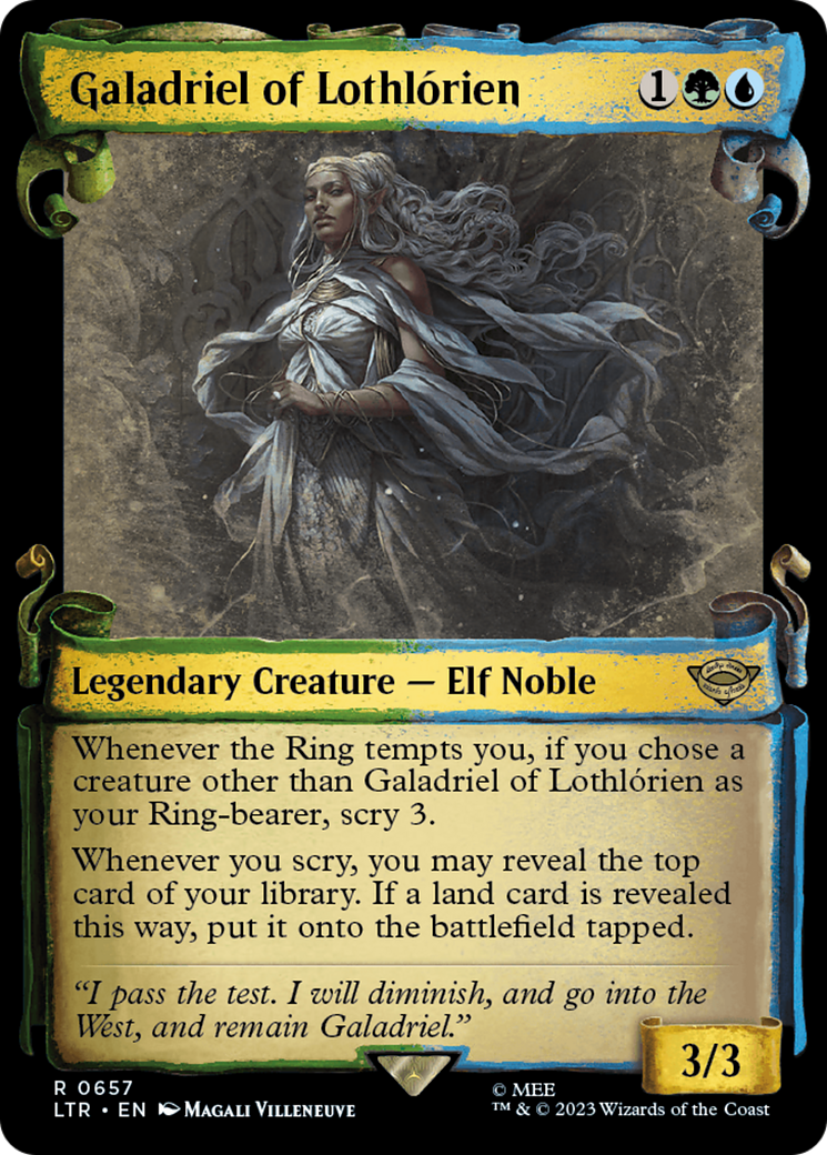 Galadriel of Lothlorien (Showcase Scrolls) (LTR-657) - The Lord of the Rings: Tales of Middle-earth: (Showcase)