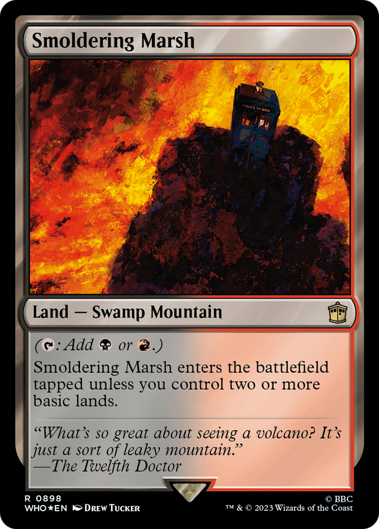 Smoldering Marsh (Surge Foil) (WHO-898) - Doctor Who Foil