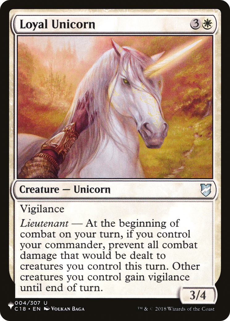 Loyal Unicorn (LIST-004/307) - The List