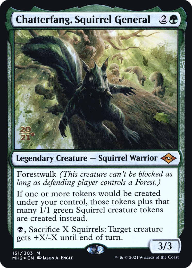 Chatterfang, Squirrel General (PRE-151) - Modern Horizons 2 Promos Foil