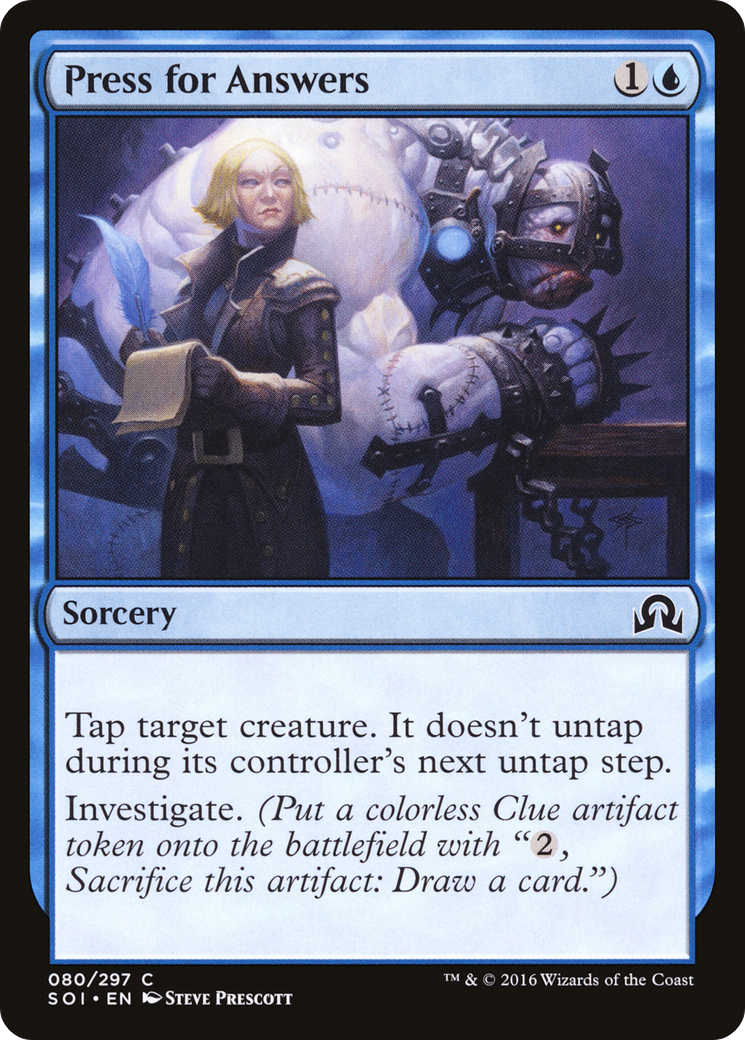 Press for Answers (SOI-080) - Shadows over Innistrad Foil